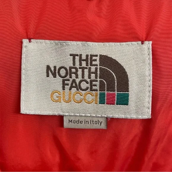 The North Face Gucci Puffer Jacket - Black and Tan Pattern - Picture 4 of 6